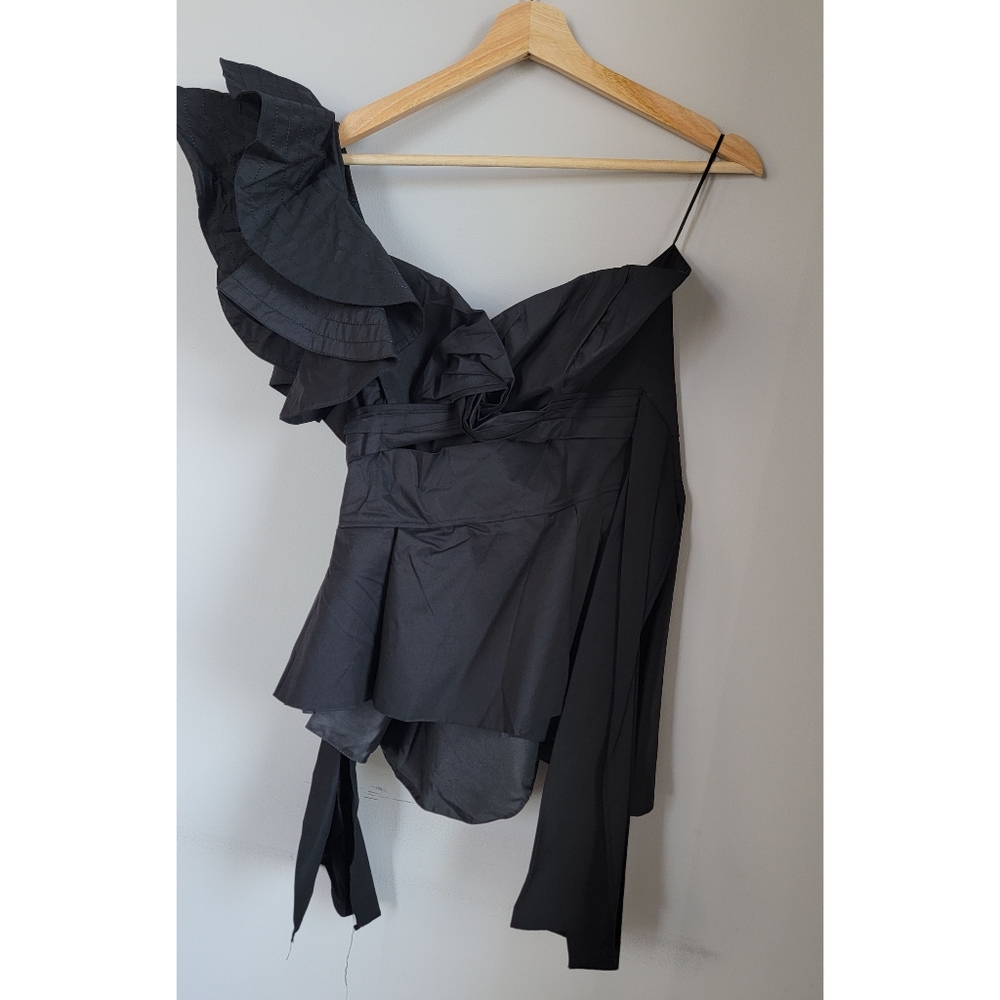 One shoulder ruffle blouse - Picture 3 of 4